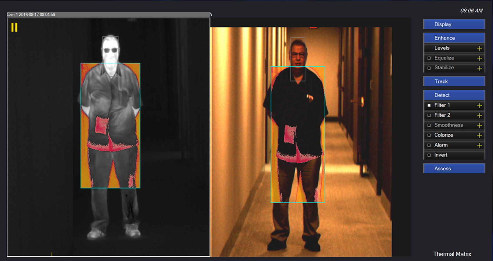 Thermal Matrix Concealed multispectral surveillance Threat Detection